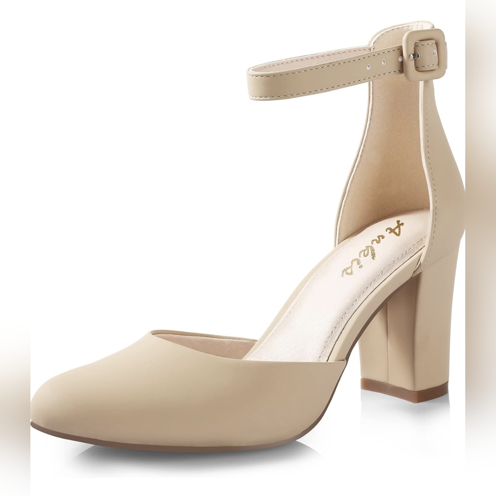 Brand New Nude Closed Toe Heels